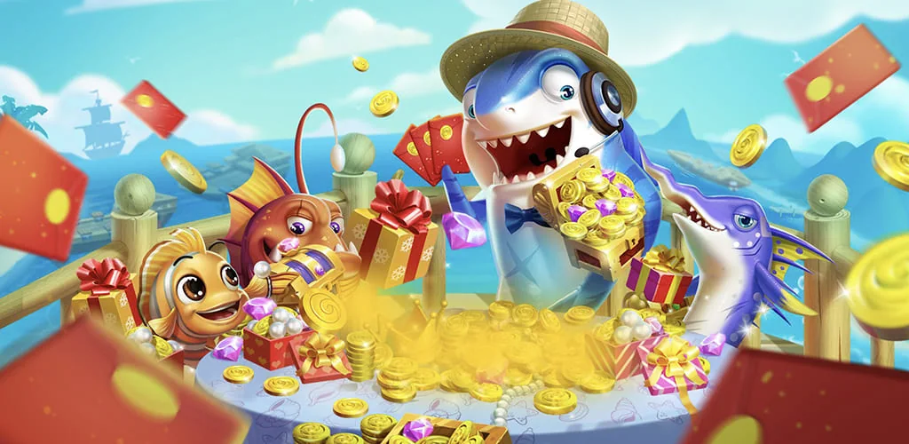 Suasana arcade bawah laut untuk permainan tembak ikan S80